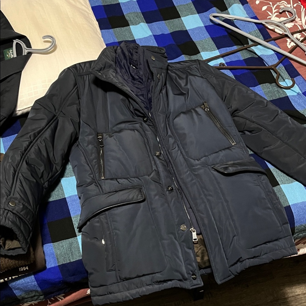 Louis Feraud Dark Blue Puffer Jacket